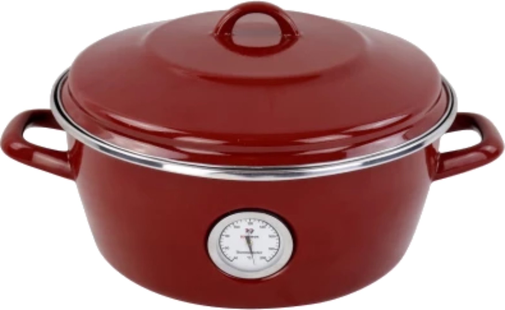 Кастрюля Vitrinor Oven с термометром 26 см 5 л Red (2111691) - Фото 1