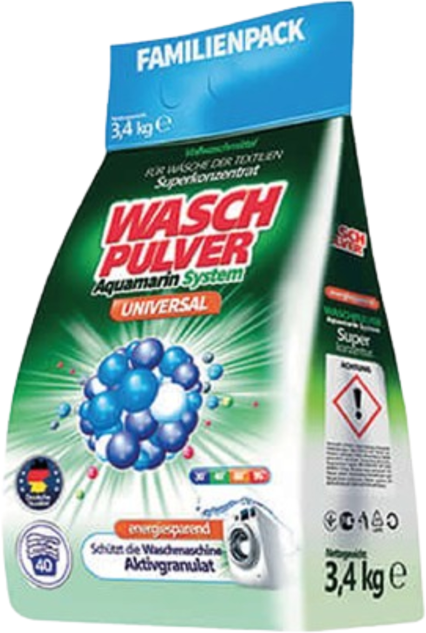 Уценка - Стиральный порошок Wasch Pulver Universal 3,4 кг (4260418932355) - Фото 1