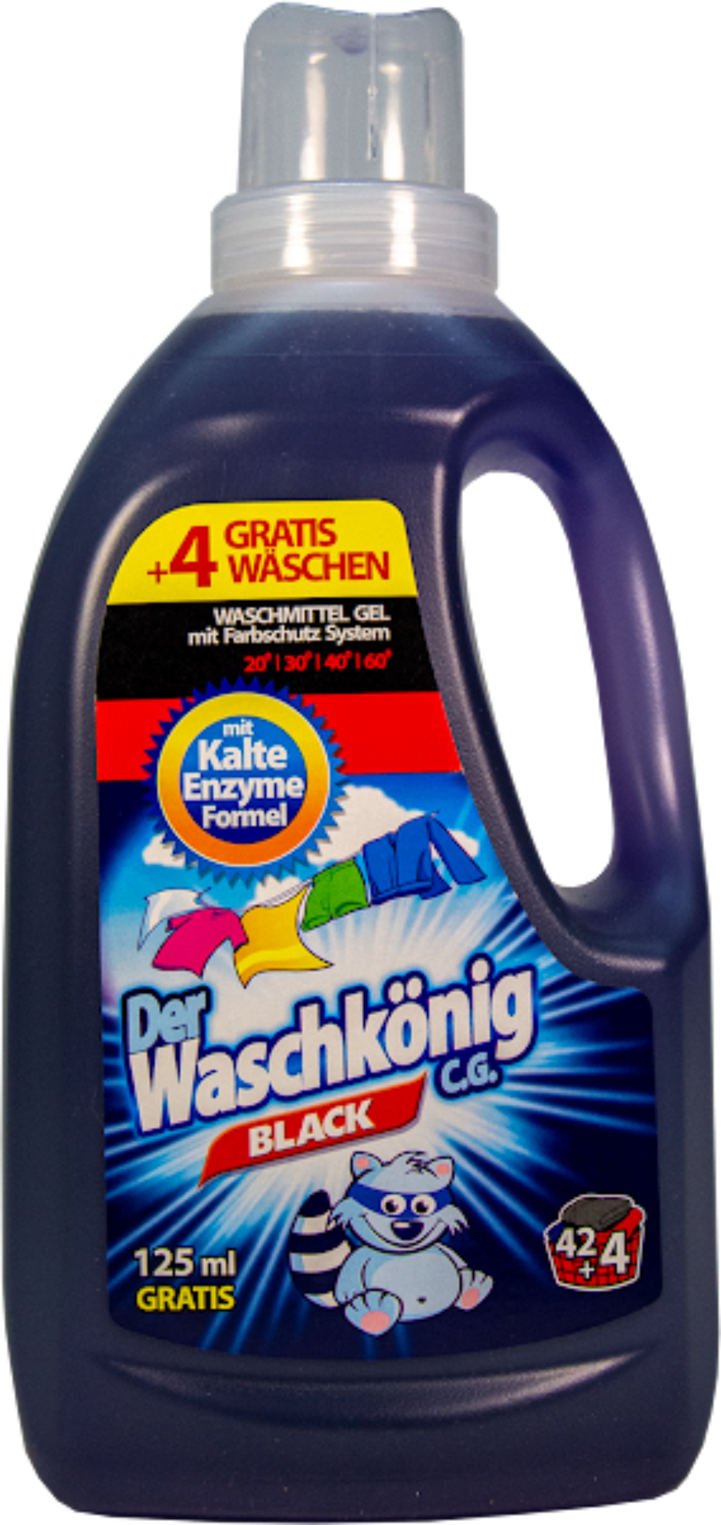 Гель для стирки Waschkonig Black 1625 мл (4260418930382) - Фото 1