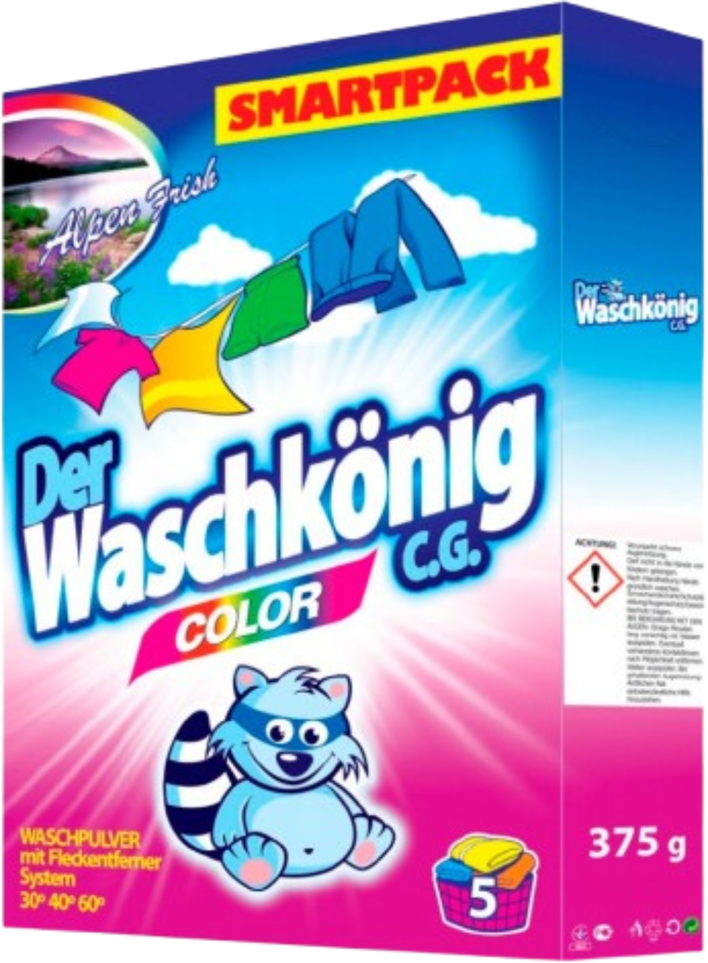 Стиральный порошок Waschkonig Color 375 г (4260353550614) - Фото 1