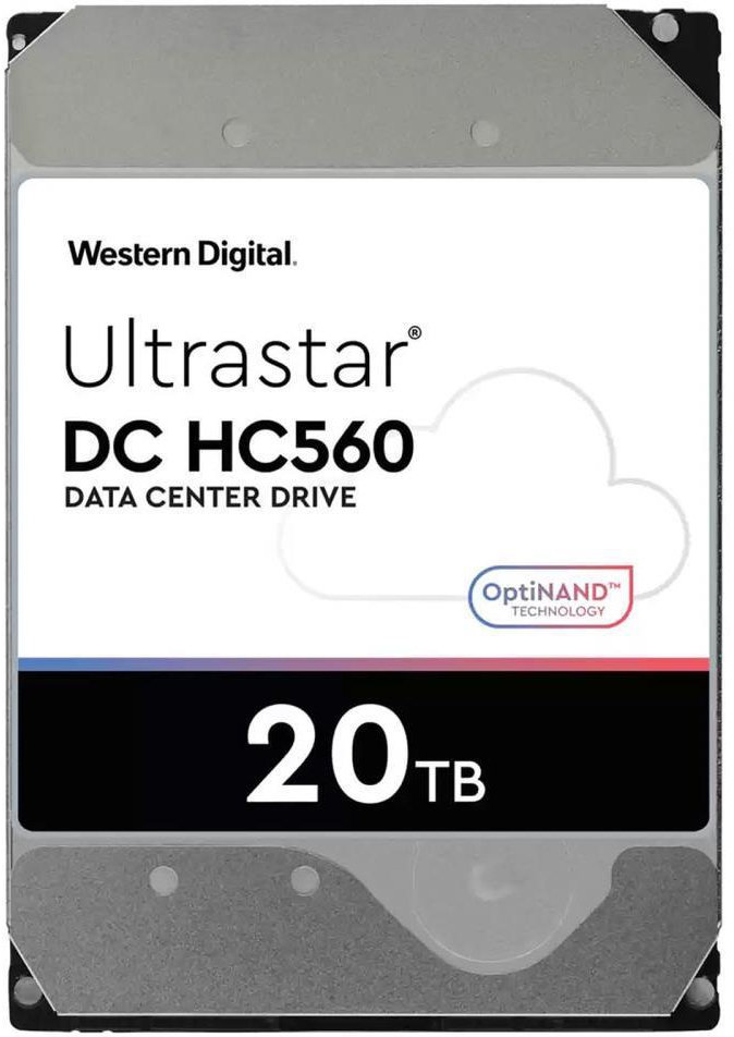 Жорсткий диск внутрішній Western Digital SATA 20TB 7200RPM 6GB/S/512MB DC HC560 (0F38785) - Фото 1