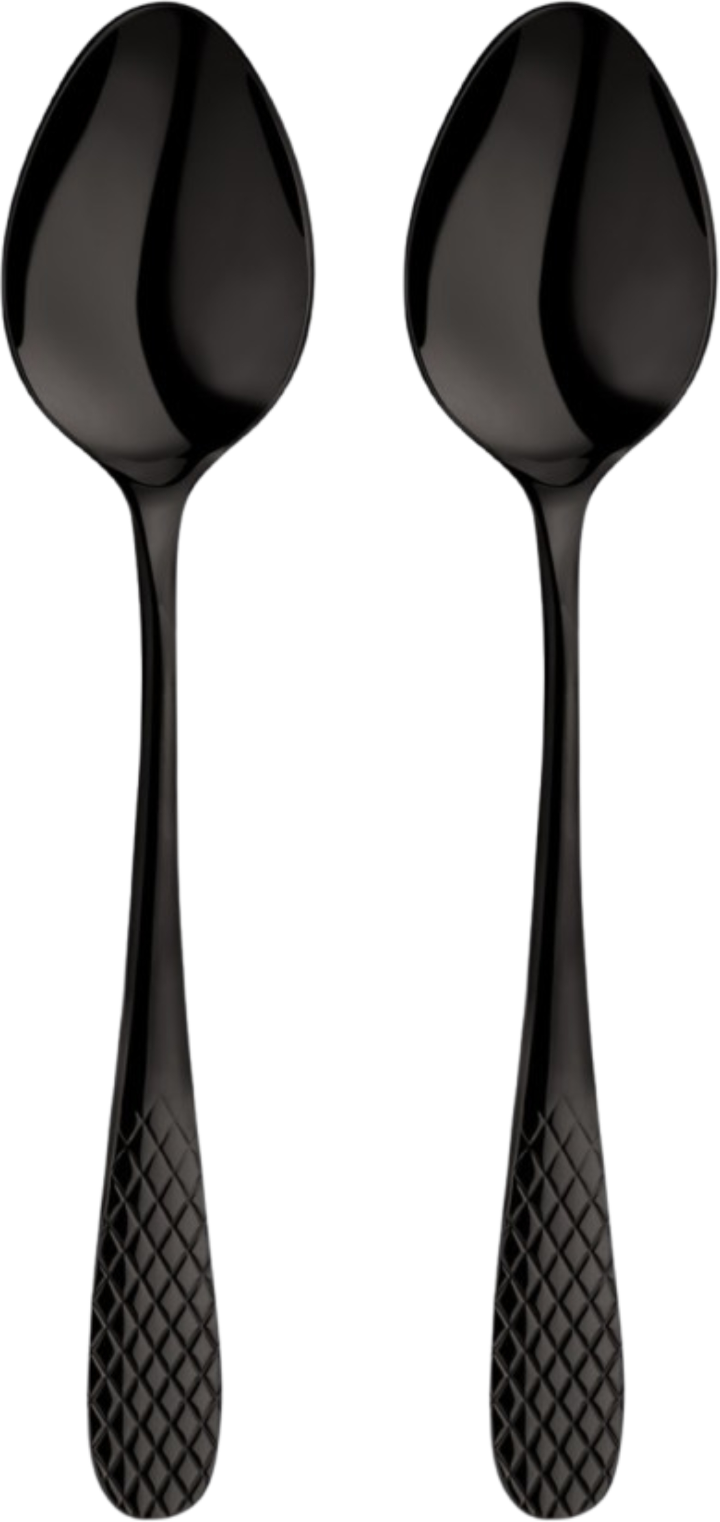 Набор кофейных ложек Wilmax Diamond Black 11.5 см 2 шт. (WL-999257 / 2B) - Фото 1