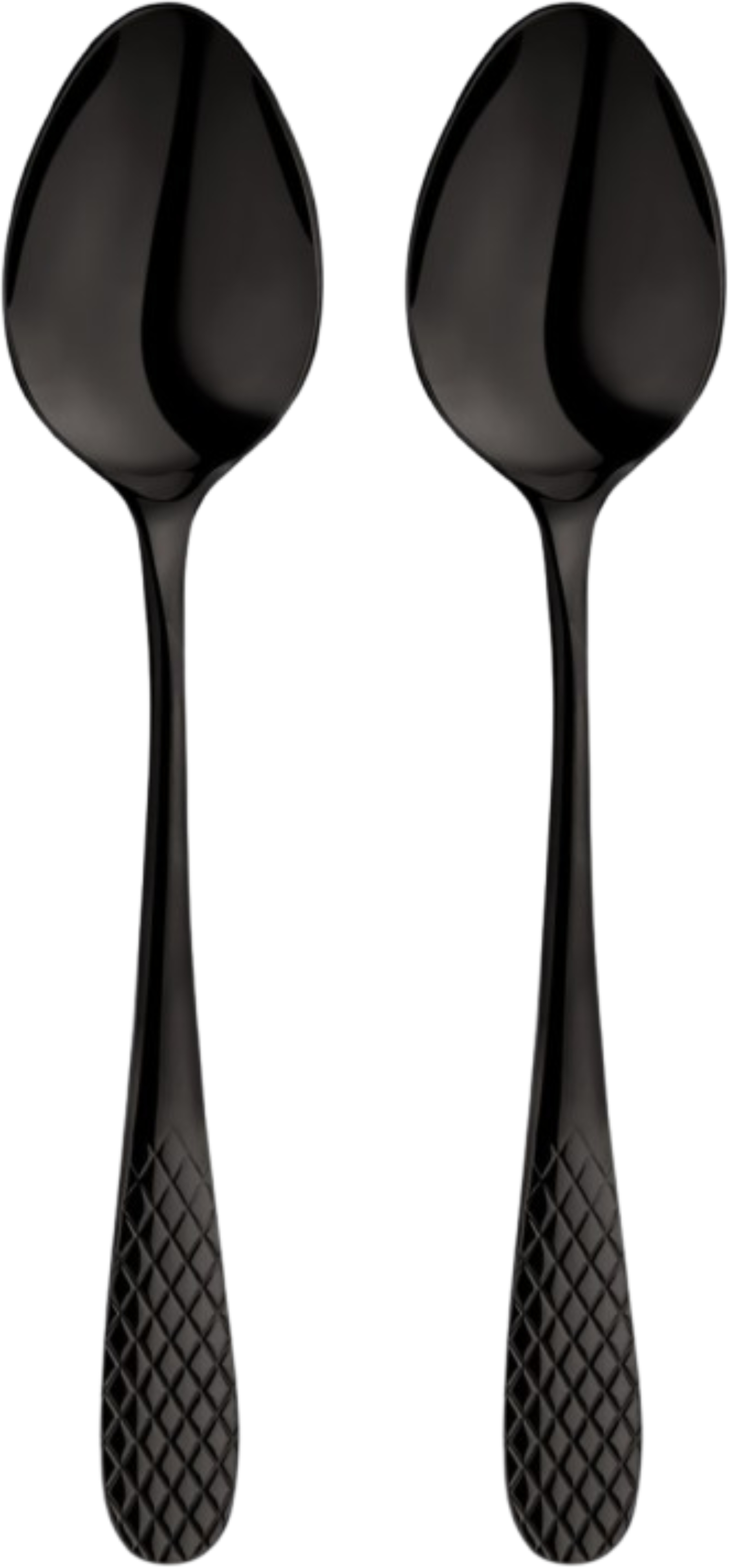 Набор чайных ложек Wilmax Diamond Black 14 см 2 шт. (WL-999256 / 2B) - Фото 1