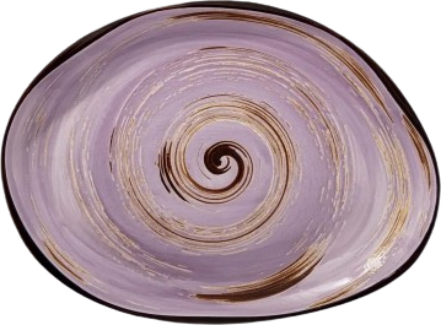 Блюдо Wilmax Spiral Lavander 33х24.5 см 700 мл (WL-669742 / A) - Фото 1
