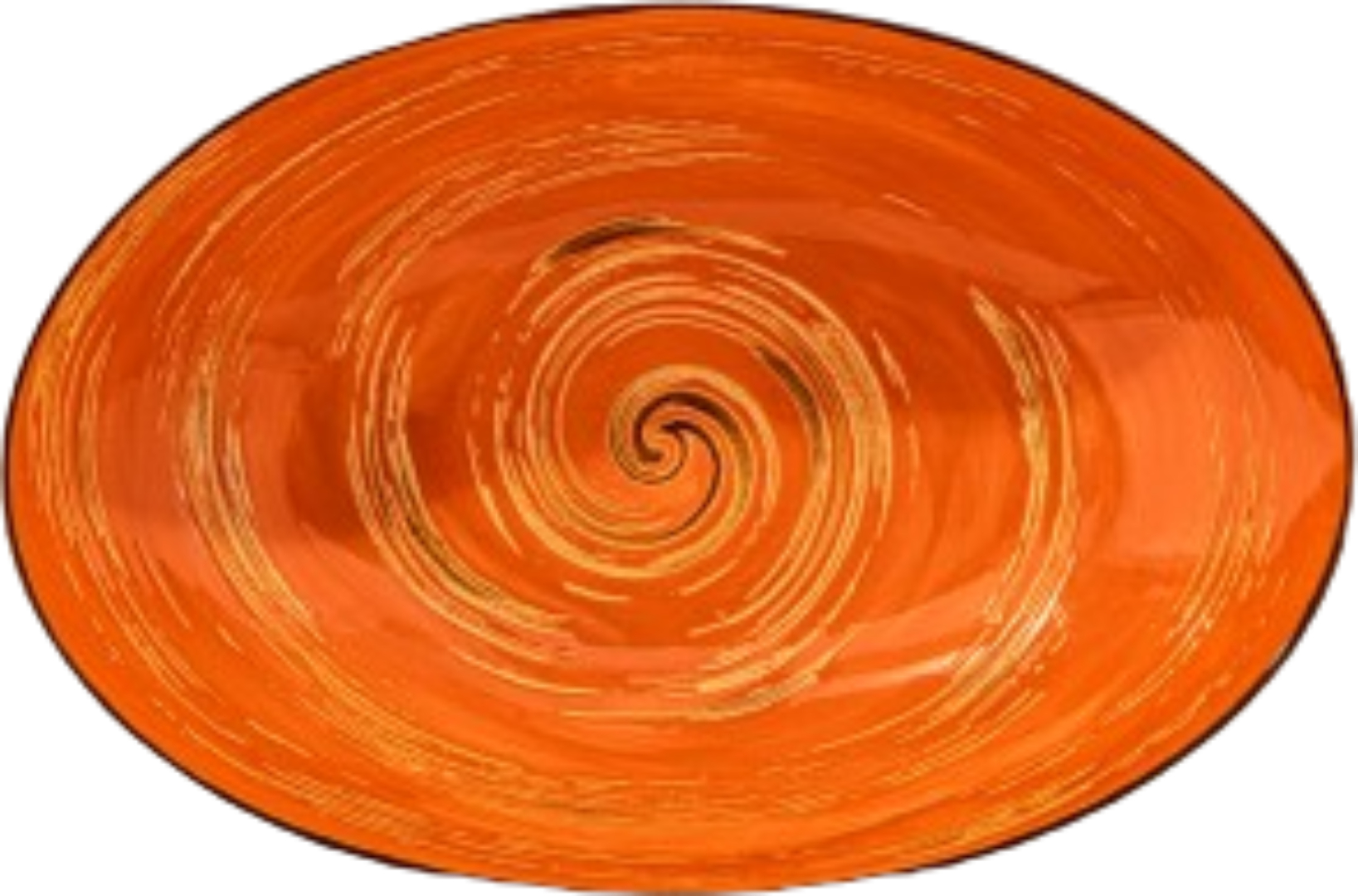 Блюдо Wilmax Spiral Orange 25х16.5х6 см 570 мл (WL-669340 / A) - Фото 1