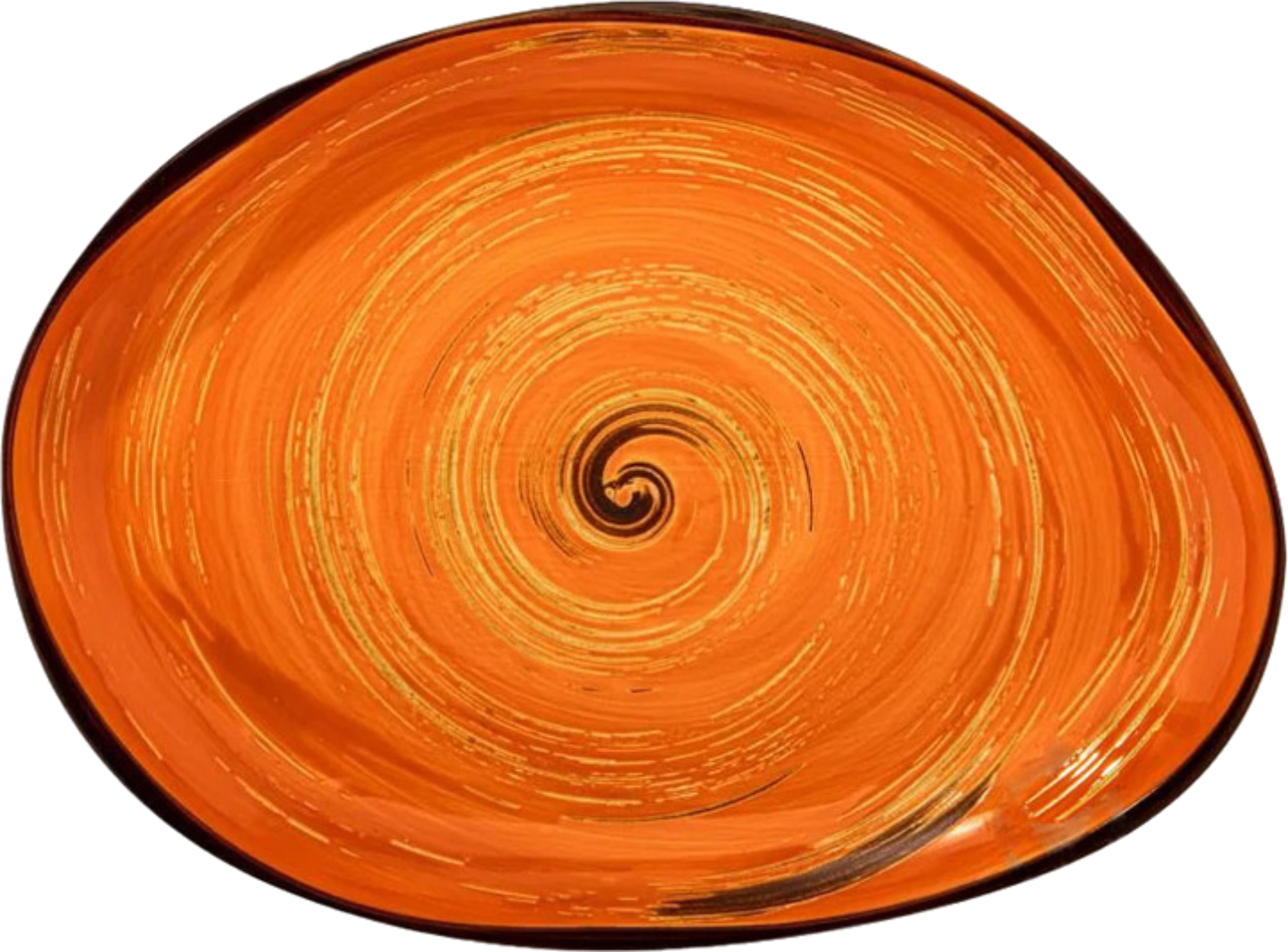 Блюдо Wilmax Spiral Orange 33х24.5см 700 мл (WL-669342 / A) - Фото 1