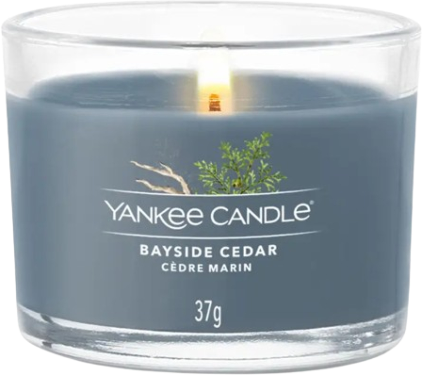 Свеча стекло Yankee Candle Mini Bayside Cedar (Прибрежный Кедр) 37 г (1686345E) - Фото 1