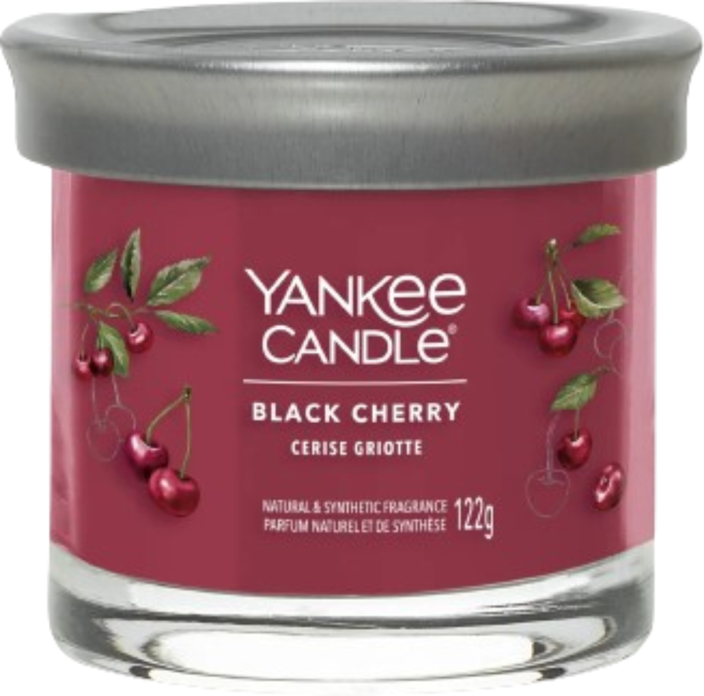 Свеча стекло Yankee Candle Small Black Cherry (Черная Вишня) 122 г (1744738E) - Фото 1