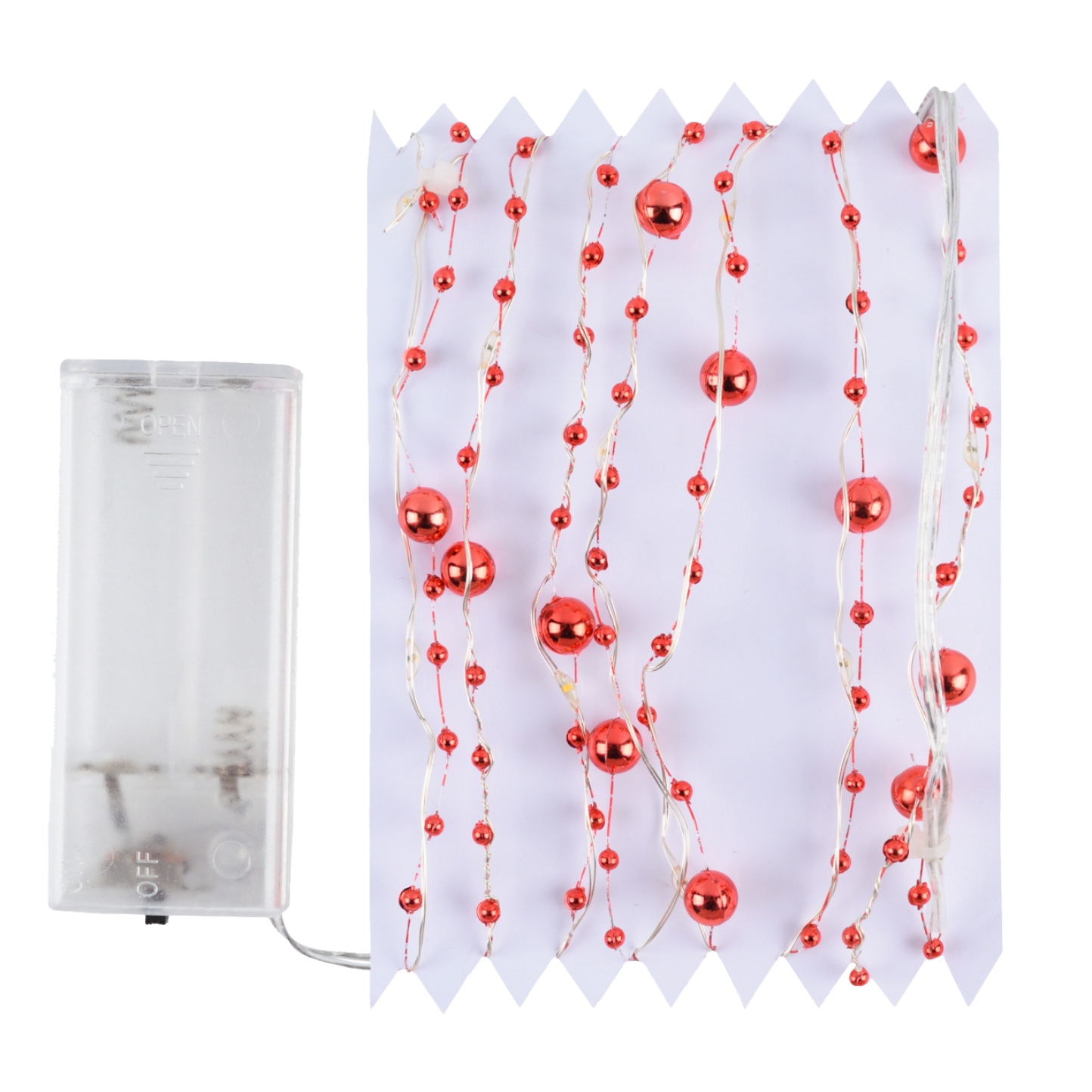 Гирлянда линейная YES! Fun Бусы 20 LED тепл. бел. 2,2 м (801205) - Фото 1