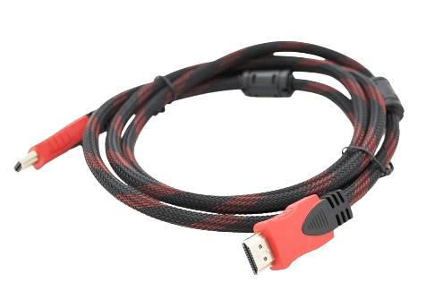 Кабель HDMI Merlion HDMI - HDMI V 1.4 (M/M) Black/Red + пакет (YT-HDMI(M)/(M)NY/RD-1.5m/00951) - Фото 1