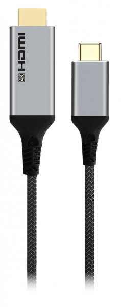 Кабель синхронізації даних Cablexpert USB-C на HDMI (A-CM-HDMIM4K-1.8M) - Фото 1