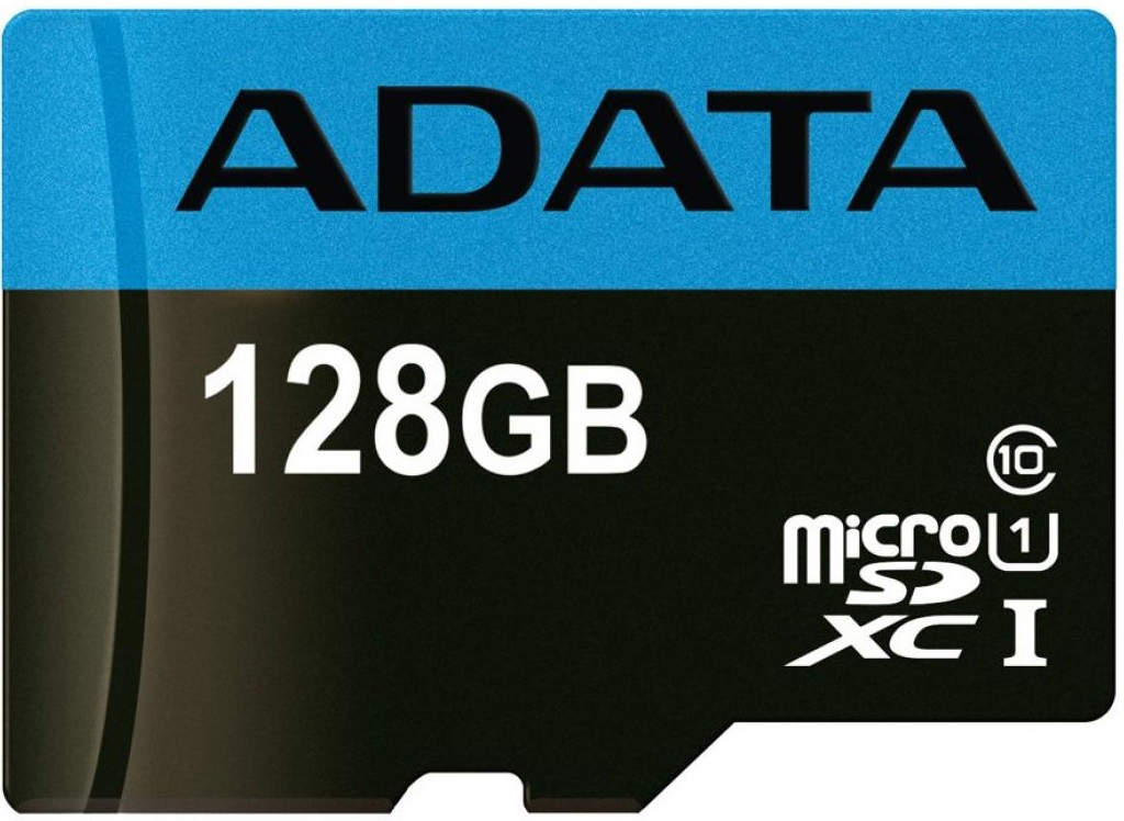 Карта пам'яті A-DATA microSDXC 128GB C10 UHS-I A1 + SD (AUSDX128GUICL10A1-RA1) - Фото 1