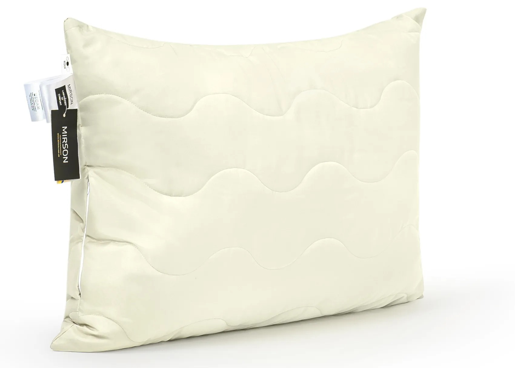 Подушка стандартна MirSon шовкова №1617 Eco Light Krem середня (2200002647298) - Фото 1