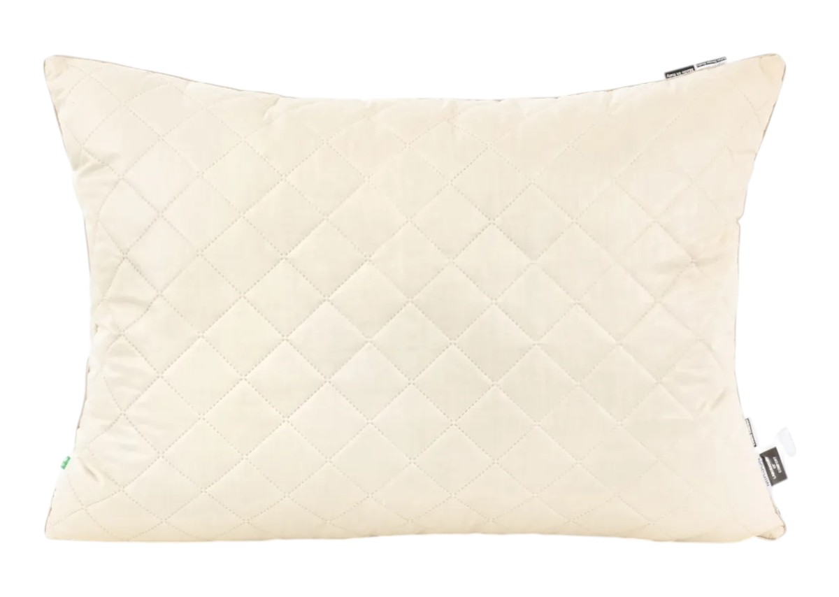 Подушка стандартная MirSon шерстяная 1216 Carmela Premium Мягкая 70х70 см (2200001517677) - Фото 1