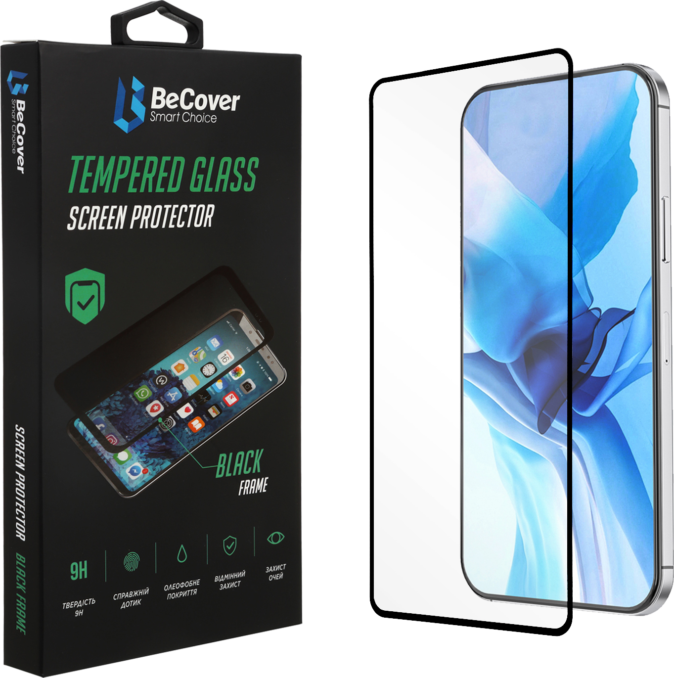Защитное стекло для смартфона BeCover Premium for Samsung Galaxy A02 SM-A022 Black (705594) - Фото 1
