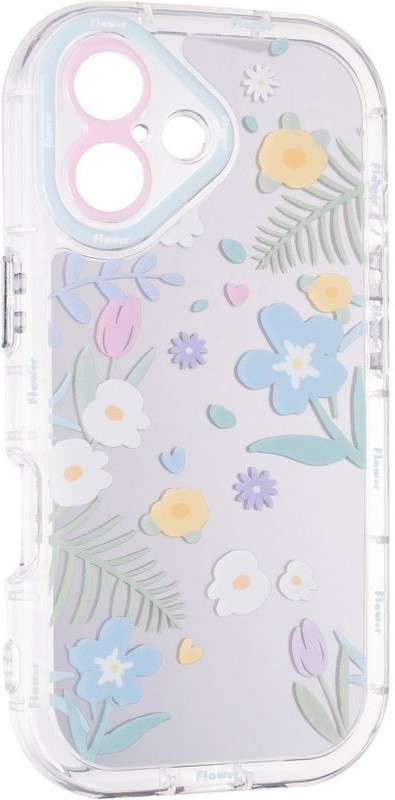 Чехол для смартфона Gelius Mirror Case for iPhone 16 Flowers (101633) - Фото 1