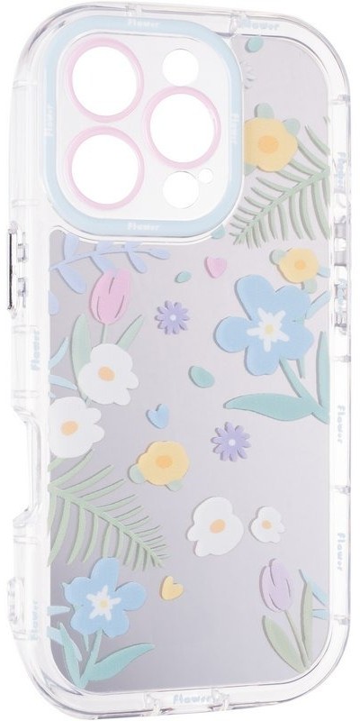 Чехол для смартфона Gelius Mirror Case for iPhone 16 Pro Flowers (101634) - Фото 1