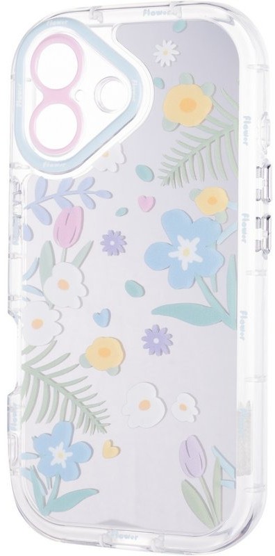Чехол для смартфона Gelius Mirror Case for iPhone 17 Flowers (101636) - Фото 1