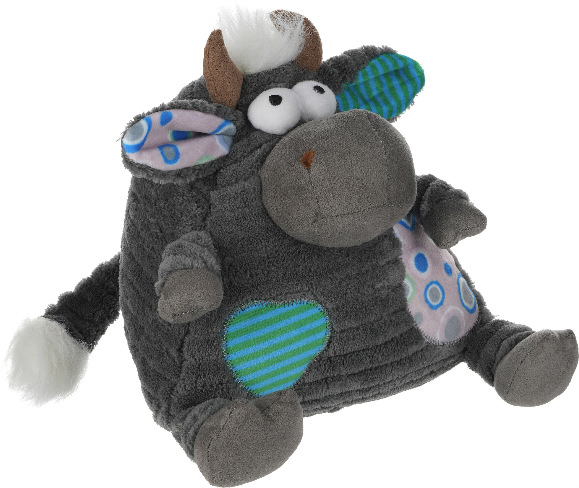 Мягкая игрушка животное Same Toy Корова/Бык Серый 18 см (A1004/18) - Фото 1