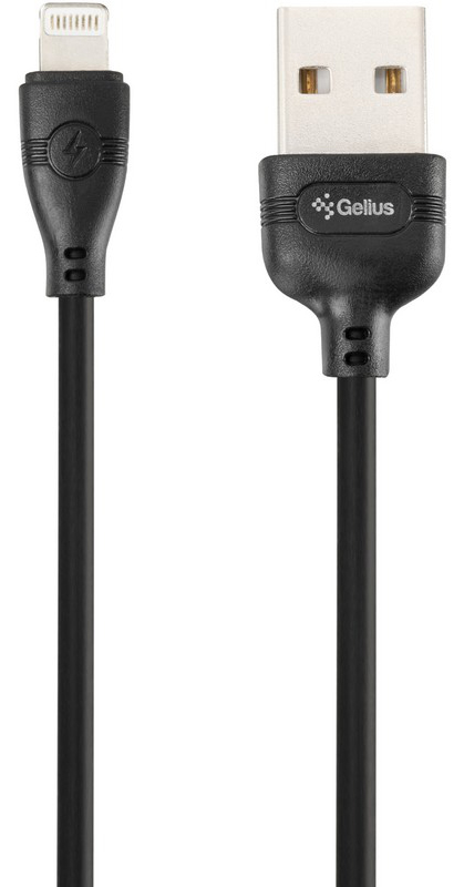 Кабель синхронізації даних Gelius Pro WineGlass Lightning Black 1m (00000074866) - Фото 1