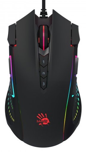 Мышь проводная игровая Bloody J90s  (Black) - Фото 1