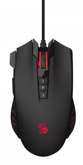 Мышь проводная игровая Bloody V9MA Black USB - Фото 1