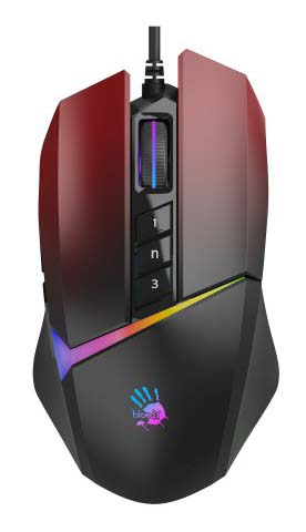 Мышь проводная игровая Bloody W60 Max (Gradient Red) - Фото 1