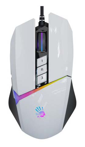 Мышь проводная игровая Bloody W60 Max (Panda White) - Фото 1
