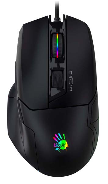 Мышь проводная игровая Bloody W70 Max (Stone Black) - Фото 1
