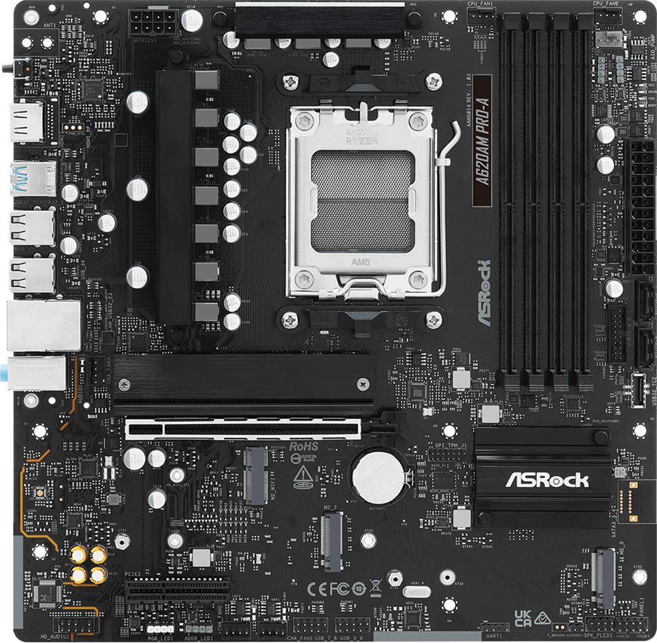 Материнская плата ASRock A620AM PRO-A - Фото 1