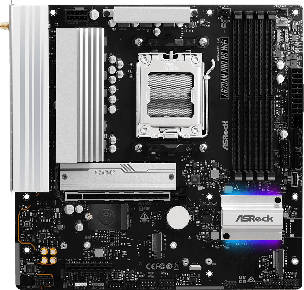 Материнская плата ASRock A620AM PRO RS WIFI DDR5 - Фото 1