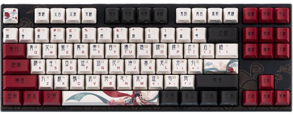 Клавіатура бездротова ігрова Varmilo APT108 CMYK, C-TK Red, WL/USB-A, White Led (A93A024D4A5A17A007) - Фото 1