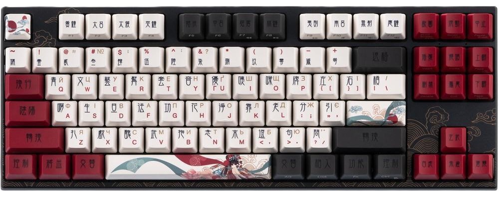 Клавіатура бездротова ігрова Varmilo APT87 Beijing Opera, C-TK Red, WL/USB-A, White Led (A92A028D4A5A17A025) - Фото 1
