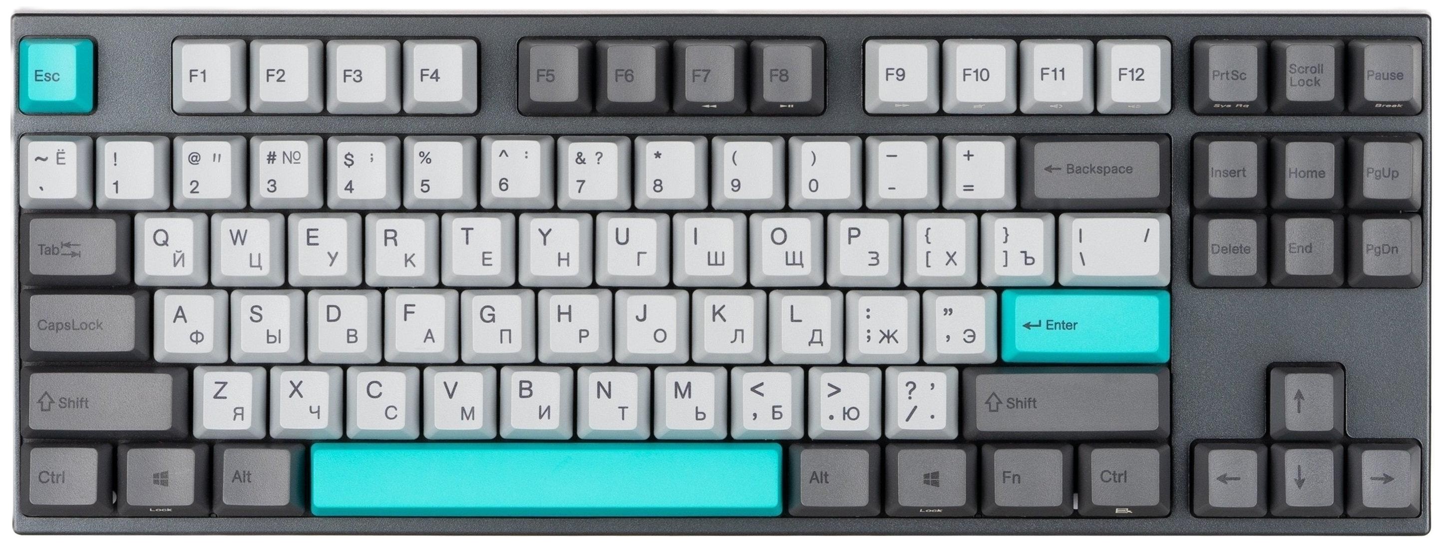 Клавіатура дротова ігрова Varmilo APG87 Moonlight, C-TK Red, WL/USB-A, White Led (A94A023D4A5A17A007) - Фото 1
