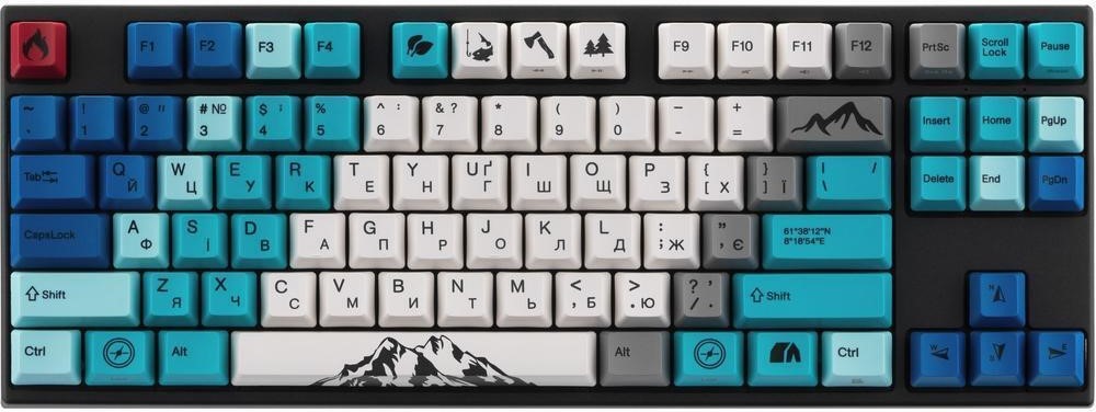 Клавиатура проводная игровая Varmilo APG87 Summit R1, Daisy L, WL/USB-A, White Led (A94A050F9A5A17A007) - Фото 1