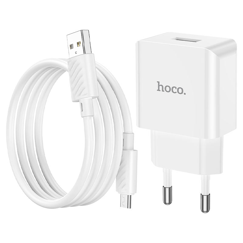 Сетевое зарядное устройство HOCO C106A 10.5W White (6931474783905) - Фото 1