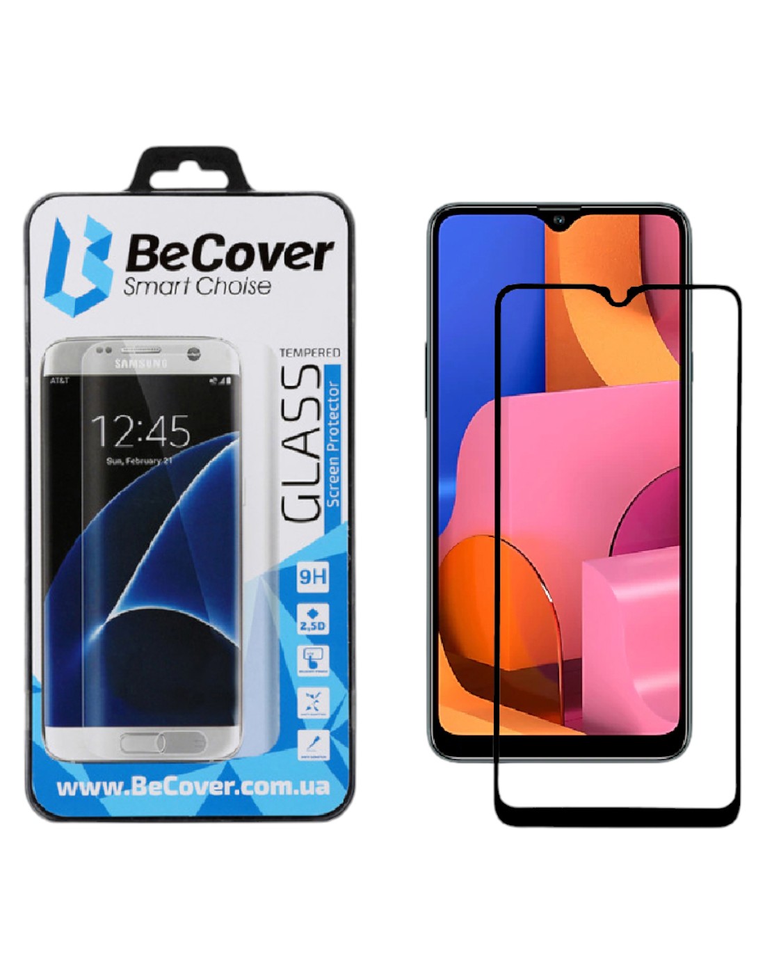 Защитное стекло для смартфона BeCover Samsung Galaxy A20s 2019 SM-A207 Black (704166) - Фото 1