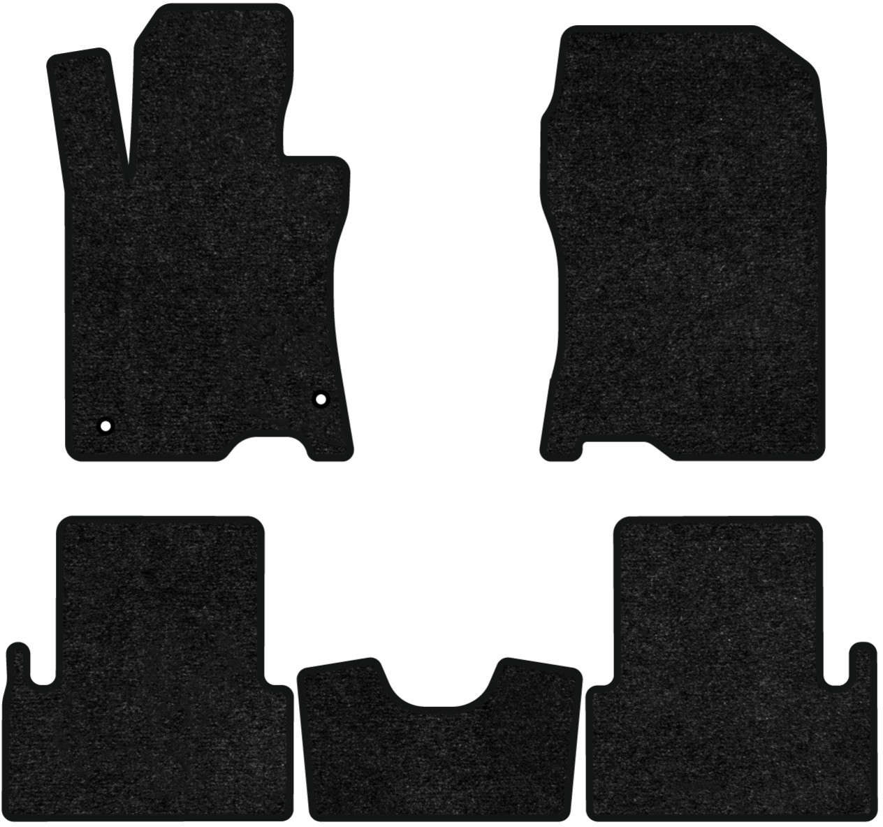Коврики ворсовые в салон авто EVAtech Standard для Acura TSX (CU2) 2008-2014 2 поколение Sedan USA черный кант AA23199C5TL2VEB - Фото 1