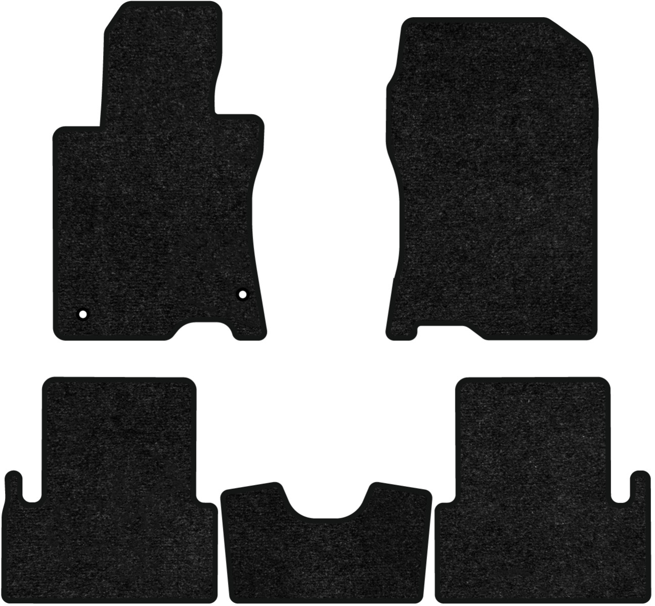 Коврики ворсовые в салон авто EVAtech Standard для Acura TSX (CU2) 2008-2014 2 поколение Sedan USA черный кант AA23199CB5TL2VEB - Фото 1