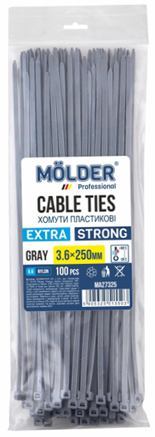 Набір хомутів Molder 3,6x250 (MA27325) - Фото 1