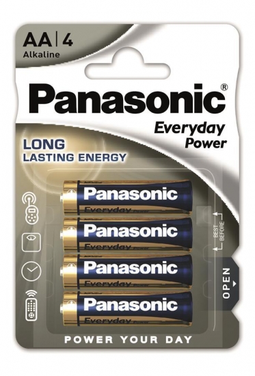 Батарейка тип AA Panasonic Everyday Power AA 4 шт. (LR6REE/4BP) - Фото 1