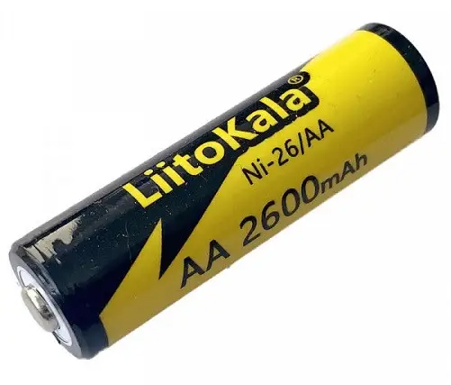 Аккумулятор тип AA LiitoKala Ni-26/AA 1.2V 2600mAh 1 шт. - Фото 1