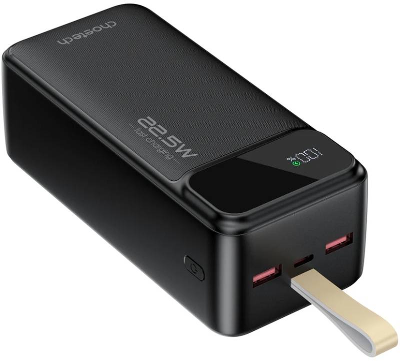 Батарея мобильная Choetech 40000mAh 22,5W PD QC3.0 Black (B731-ACBK) - Фото 1