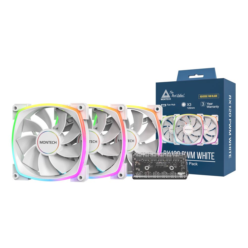 Корпусный вентилятор Montech RX120 PWM (W31) - Фото 1
