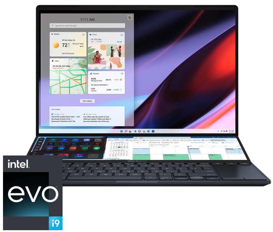Ноутбук Asus Zenbook Pro 14 Duo OLED UX8402ZE-M3165W Tech Black купить ...