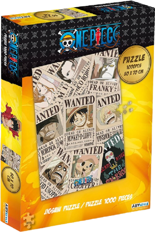 Пазли картонні (8 +) ABYstyle ONE PIECE Wanted 1000 ел. (ABYJDP004) - Фото 1