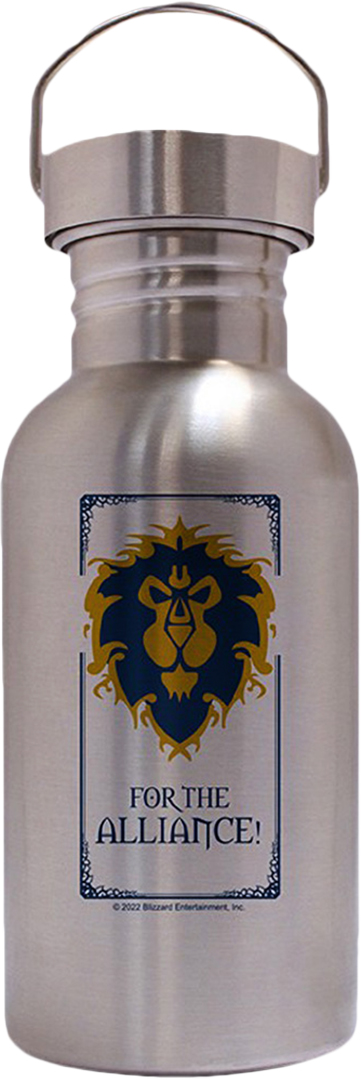 Купити Пляшка для води ABYstyle WORLD OF WARCRAFT Alliance Canteen Steel Bottle (ABYTAB079) - Фото 1 Пляшка для води ABYstyle WORLD OF WARCRAFT Alliance Canteen Steel Bottle (ABYTAB079) - Фото 1