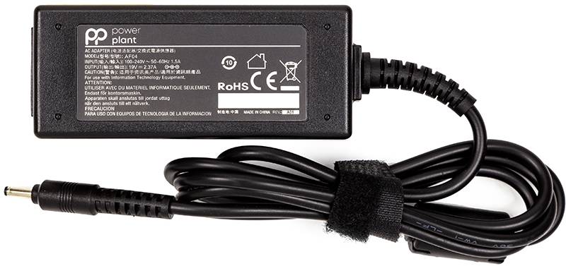 Зарядное устройство для ноутбука PowerPlant ACER 220V, 19V 45W 2.37A (3.0x1.1) (AC45F3011) - Фото 1
