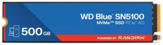 SSD-накопитель внутренний SanDisk SSD G4 M.2 NVME 500GB BLU SN5100 (WDS500G5B0E-00CPE0) - Фото 1