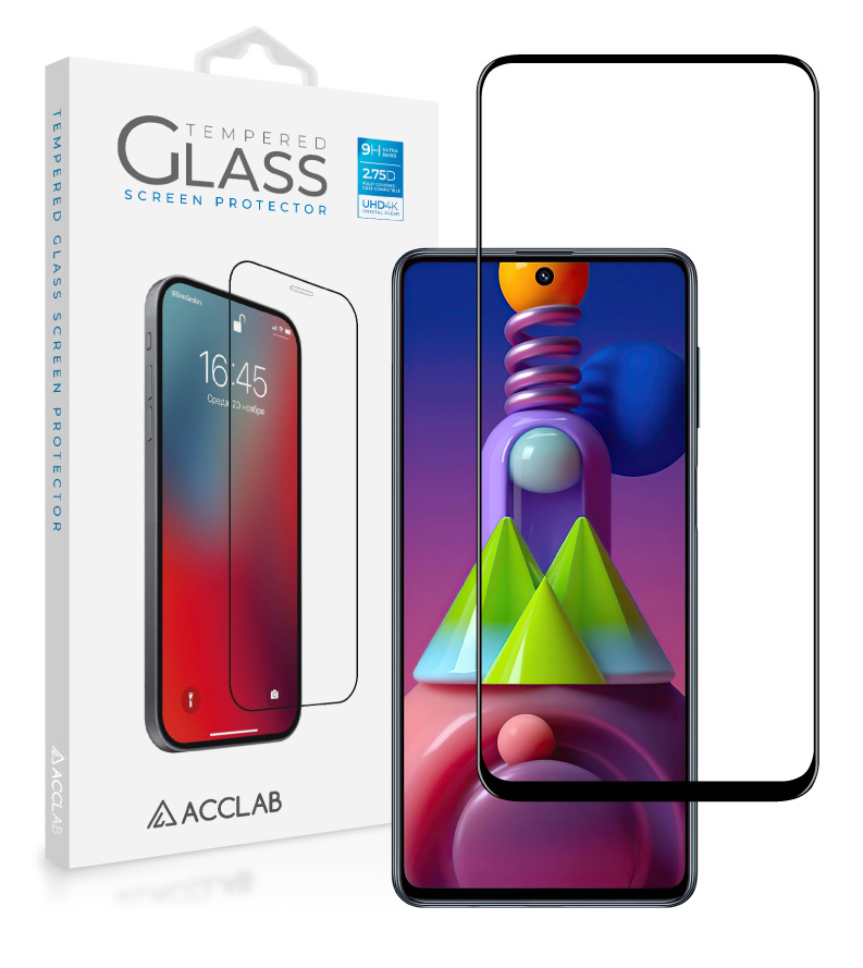 Защитное стекло для смартфона ACCLAB Full Glue for Samsung M51 (1283126508660) - Фото 1